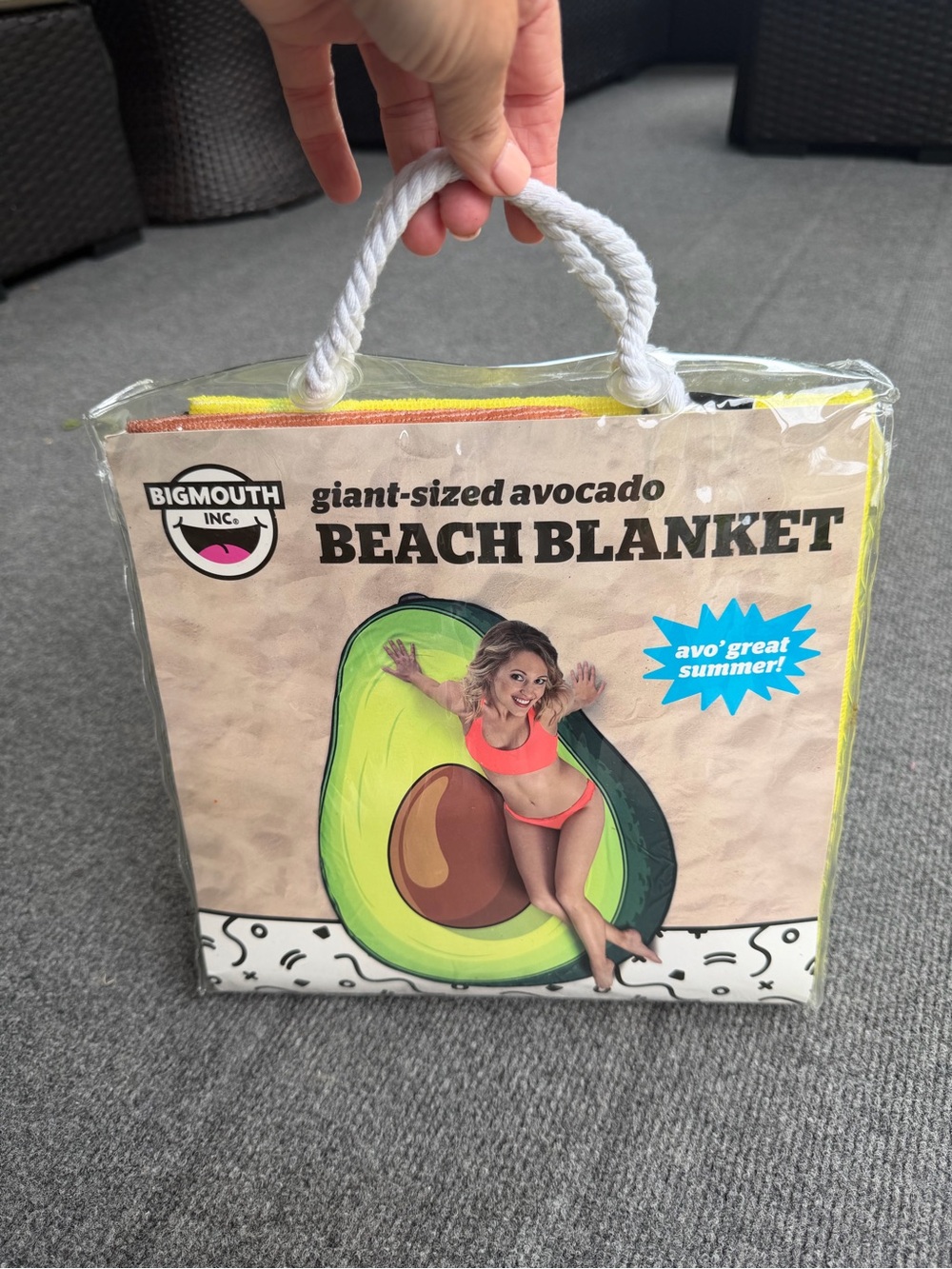 Avocado Beach or Pool Blanket. By Big Mouth, 60x60. New in Package.